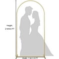 thumbnail image 5 of Metal Arch Backdrop Stand 2M/6.6FT Gold Wedding Arch Balloon Arch Stand,Garden Arch Frame for Wedding Birthday Party Balloon Flower Arch Decoration, 5 of 7