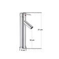 thumbnail image 3 of Monomando Mezclador Baño Lavabo Ovalin Alfa Cromado de Acero Inoxidable Minimalista, 3 of 3