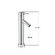 thumbnail image 3 of Monomando Mezclador Baño Lavabo Ovalin Alfa Cromado de Acero Inoxidable Minimalista, 3 of 3