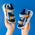 thumbnail image 5 of UngA Toddler Boy Sandals Boy's Sandals Summer Sports Beach Shoes Outdoor Open toe Sports Sandals for Kids Blue,21, 5 of 5