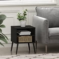 thumbnail image 3 of Furinno Claude Table d'Appoint Style Mi-Siècle, Espresso, 3 of 5