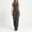 Black, variant on Women's 2 Piece Business Casual Outfits Striped Button Up Sleeveless Tank Tops with Pants Comfy Set Black XL(XL)