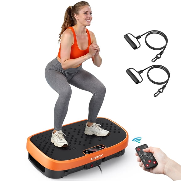 Anqdy Vibration Plate Exercise Machine for Lymphatic Drainage Full Body Vibrating Plate for Home Exercise Gym,450lb Capacity
