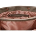 thumbnail image 5 of Women's Large Travel Tote Quilted Purse and Work Laptop Handbag - Rose Gold Hardware With Satin Interior - Tan, 5 of 9
