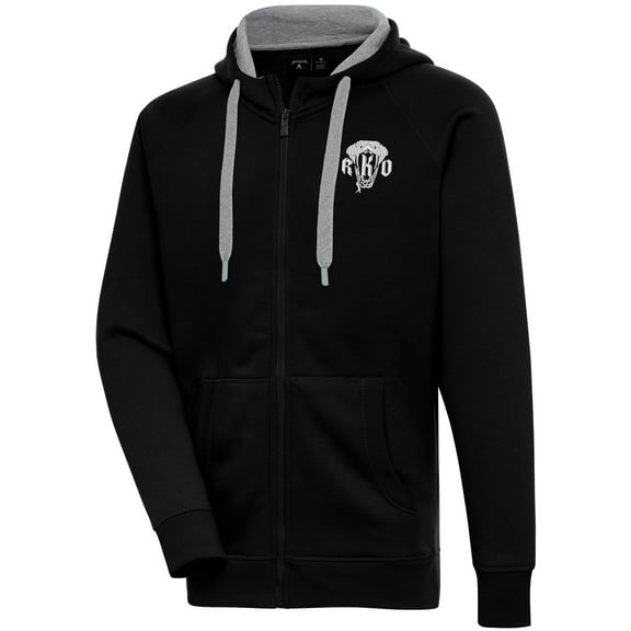 Men's Antigua Black Randy Orton Victory Full-Zip Hoodie