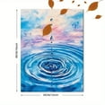 thumbnail image 3 of Water Drop Ripple Decorative Painting/Canvas Art， Perfect for Living Room， Bedroom， Bathroom，above the fireplace， adds a touch of serene elegance and calming atmosphere to any space., 3 of 8