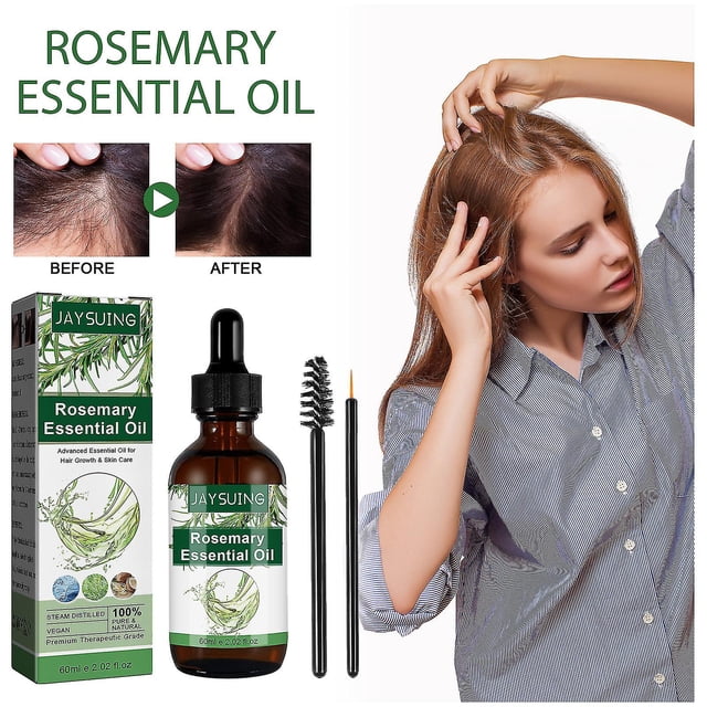 Rosemary Oil For Hair Growth, Rosemary Essential Oil For Hair Loss Regrowth Treatment,for Nails &cuticles,nourish Scalp,dry Skin Relief zhangyuxiang LED