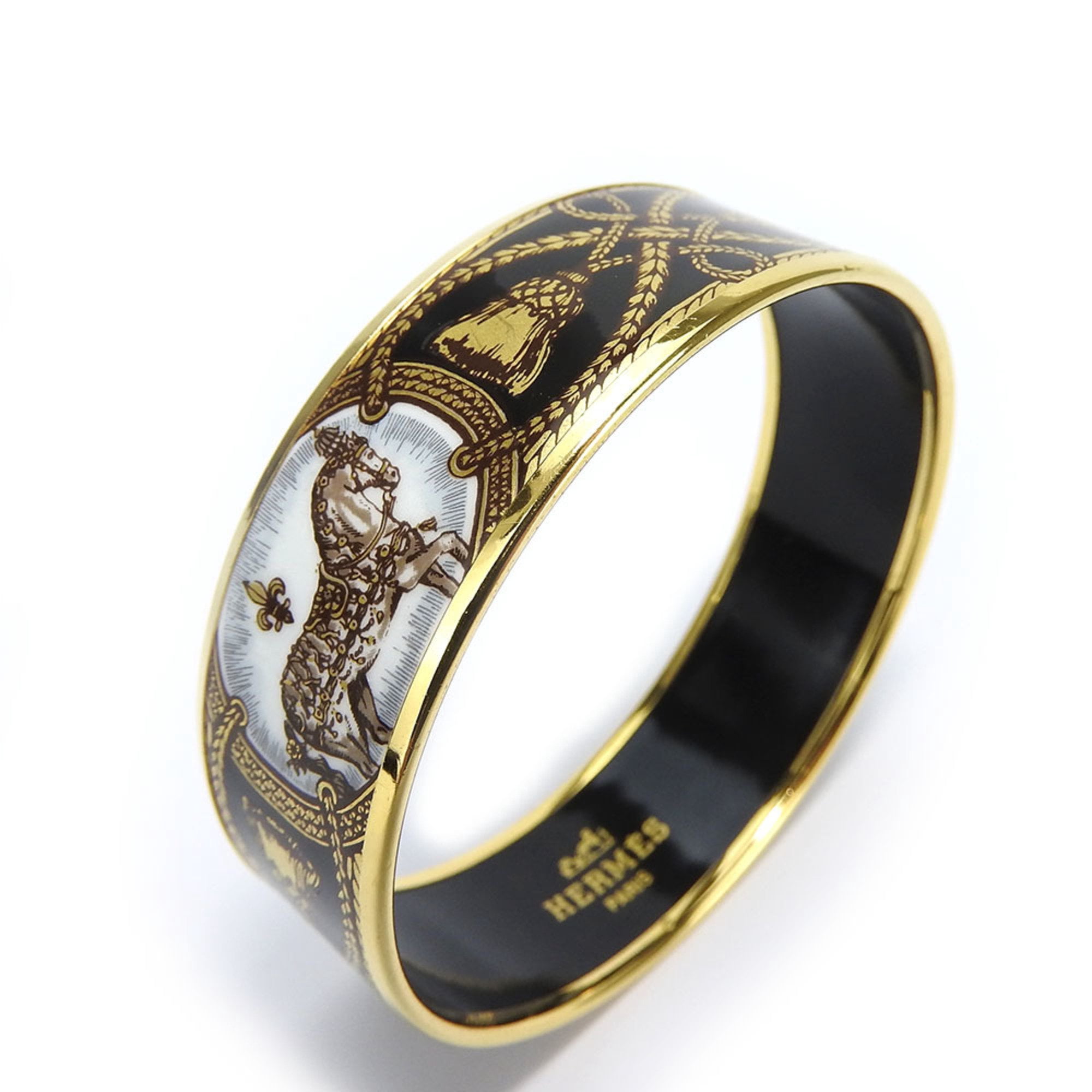 Pre-Owned Hermes Charnier Bracelet Metal Gold/Ivory Gold  display picture 1
