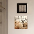 thumbnail image 3 of 10 Inch Wall Clock Battery Operated Silent Clock Decorative for Office, Kitchen, Outdoor, Living Room，Whitetail Deer Fawn in Wilderness Countryside, 3 of 4