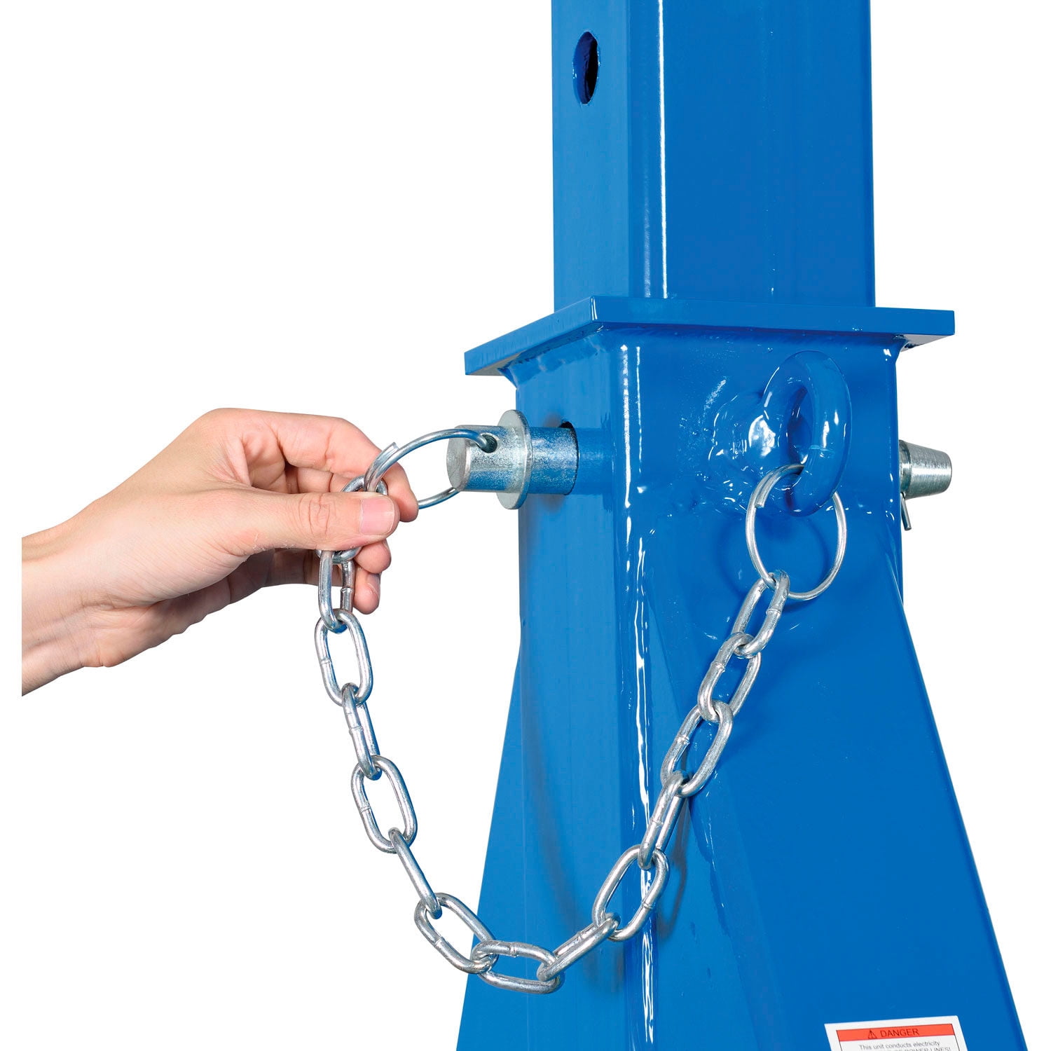 Global Industrial Adjustable Height Steel Gantry Crane, 10'W x 7'6"-12'H, 2000 Lb. Capacity