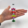 thumbnail image 4 of Dosaele 1pc Acrylic Colorful Flower Shaped Bell With Sound For Bird Bite Toys  Universal For Four Seasons  Random Color And Style, 4 of 6