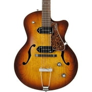 Godin 5th Avenue CW Kingpin II Archtop Electric Guitar Level 2 Cognac Burst 190839120342