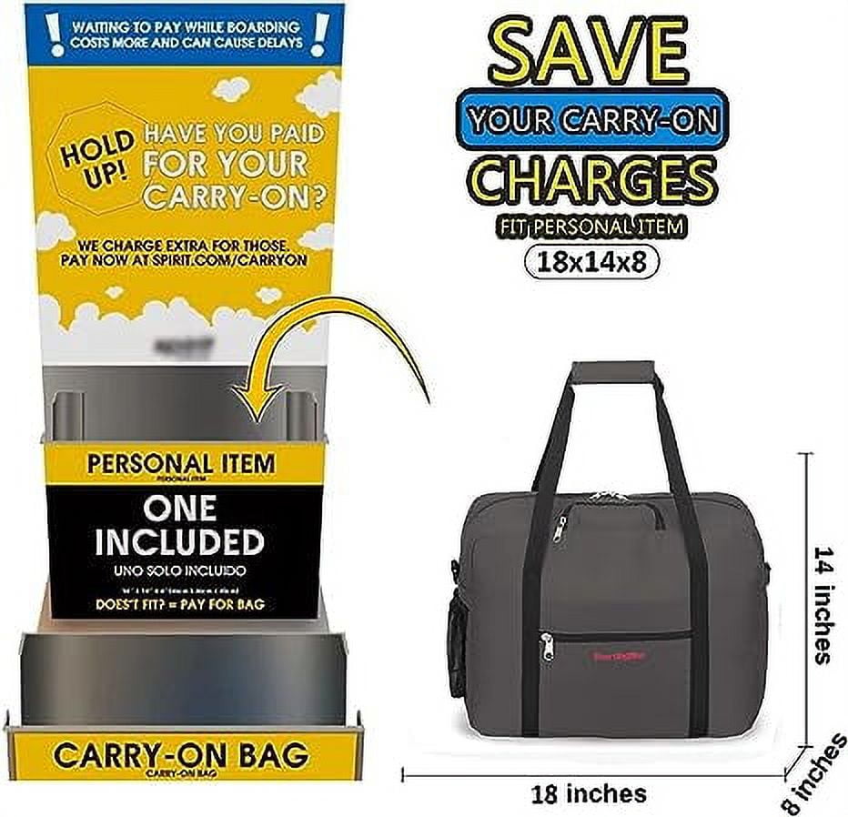 Duffel Bag Dimensions For Personal Item Spirit Airlines Checked