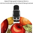 thumbnail image 4 of Square 2Pack PU Leather Fruit Cruise Luggage Tag with Privacy Cover and Name ID Tag for Travel Handbags Backpacks Luggage Tags, 4 of 6