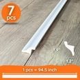 thumbnail image 6 of 7-Piece 94.5″ (55.12 ft) LED Baseboard & Crown Molding with Duct Kit for Seamless Ambient Home Accent Lighting | Waterproof Channel for Easy LED Strip Installation (Baseboard Molding | ASL-004-A), 6 of 7