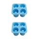 thumbnail image 4 of Matsuzay Molde para hacer hielo Resistencia a bajas temperaturas Modelo de hielo esférico resistente al desgaste Bandeja cuadrada de diseño de cuatro No.2 2piezas Matsuzay CBP229393, 4 of 6