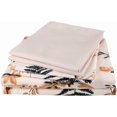 thumbnail image 1 of Piece Teal Leaves Printed Sheet Set Queen Size Soft Botanical Microfiber Sheets with Pillowcases Deep Pocket, 1 of 8