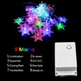 thumbnail image 4 of TOPRenddon 96 LED Snowflake Lights Outdoor - 4M Waterproof String Lights with 8 Modes | Christmas Wedding Party Decor in Warm White & Multicolor IP44 Rated, 4 of 5