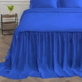 thumbnail image 6 of 4 Piece Long Ruffle Sheet Set, 20" Inch Long Ruffle On Corner Of The Flat Sheet, 18 Inch Deep Pocket, 100% Egyptian Cotton, 800 TC, Full Size, Solid Royal Blue, 6 of 9
