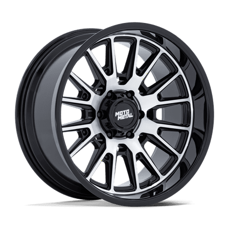 20x9 Moto Metal MO814 Tekton Gloss Black W/ Machined Face Wheel 5x5 (1mm)