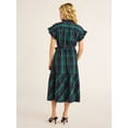 thumbnail image 2 of Free Assembly Women’s and Women's Plus Cotton Ruffle Midi Dress with Short Sleeves, Sizes XS-4X, 2 of 4