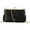 Black, variant on Gustave Women PU Leather Crossbody Clutch Purse Evening Bag Clasp Handbag Small Shoulder Bag Wallet with Chain Strap for Daily Wedding Party "Silver"