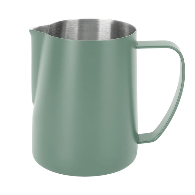 Milk Frothing Pitcher, 480ML Coffee Frothing Cup 304 Stainless Steel Milk Frother Jug Point Mouth Latte Art Pitcher with Inner Scale