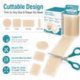 thumbnail image 5 of Hydrocolloid Roll for Wound Care-Extra Large Cuttable Self Adhesive Waterproof Wound Care Tape for First Aid, Blister Healing, Acne & Pimple Patches Replacement Healthcare acne pimple patch bandaids, 5 of 7