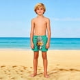 thumbnail image 4 of ATOGUTA Swim Shorts for Boys Kids Swimwear Bathing Suits Quick Dry Beach Board Shorts Size 5T-14, Mint Green, 4 of 6