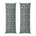thumbnail image 1 of Balery Hedgehogs and Flowers Funda Protectora para Almohada Corporal de Algodón Hipoalergénico con Cierre(55 x 21 pulgadas), Almohadas No Incluidas, 1 of 7