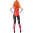thumbnail image 4 of Sedusa Powerpuff Sexy Red Bodysuit Superhero Uniform for Adult Women Halloween, 4 of 8
