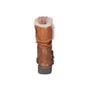 G.C. SHOES Womens Brown Sherpa Slip Resistant Buckle Accent Round Toe Snow Boots 7
