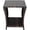 Brown, variant on HarmonyStrings Patio Wicker Side Table, Square End Table Bistro Coffee Table with Glass Top Storage Shelf for Porch Garden Backyard (Black)