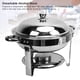 thumbnail image 3 of Catering Chafing Dish Buffet Set 6L Chafer Redondo De Acero Inoxidable Y Calentador De Buffet Con Estufa De Alcohol Desmontable Para Fiestas Bodas Catering, 3 of 7