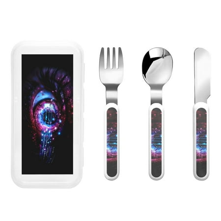 

Kdxio v Toddler Utensils Set - Kids Silverware Set Set Kids Utensils Set with Case for Preschooler Children