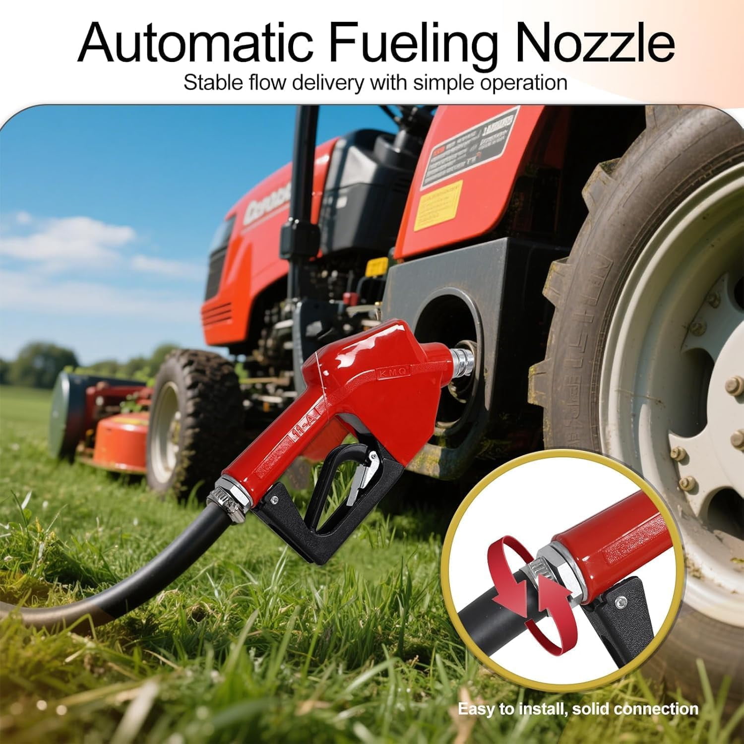Diesel Gasoline Fuel Transfer Caddy Tank with 12V DC Self-Priming Fuel Transfer Pump for Cars, Motorcycles, Boats, Lawn Mowers, Snowblowers, Manual Fueling Nozzle, 12GPM Flow Rate, 40 Gallon