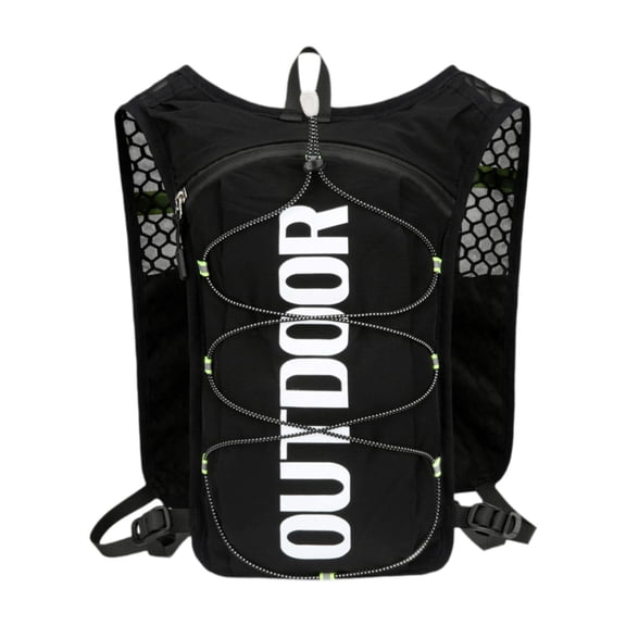 Mochila de hidratación, bolsa deportiva, ajustable, para hombre y mujer, chaleco de hidratación. negro