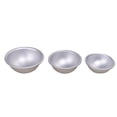 thumbnail image 3 of HOOWIFFY 6Pcs Aluminum Alloy Bath Salt Molds Semicircle Shape Silver for DIY Soap Making Household Use, 3 of 7