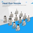 thumbnail image 2 of 12pcs Heat Gun Nozzles Kit Replacement Kits ,Universal Gun Nozzle Kit For 850 Hot Air Soldering Station Repair Tool Accessory, 2 of 9