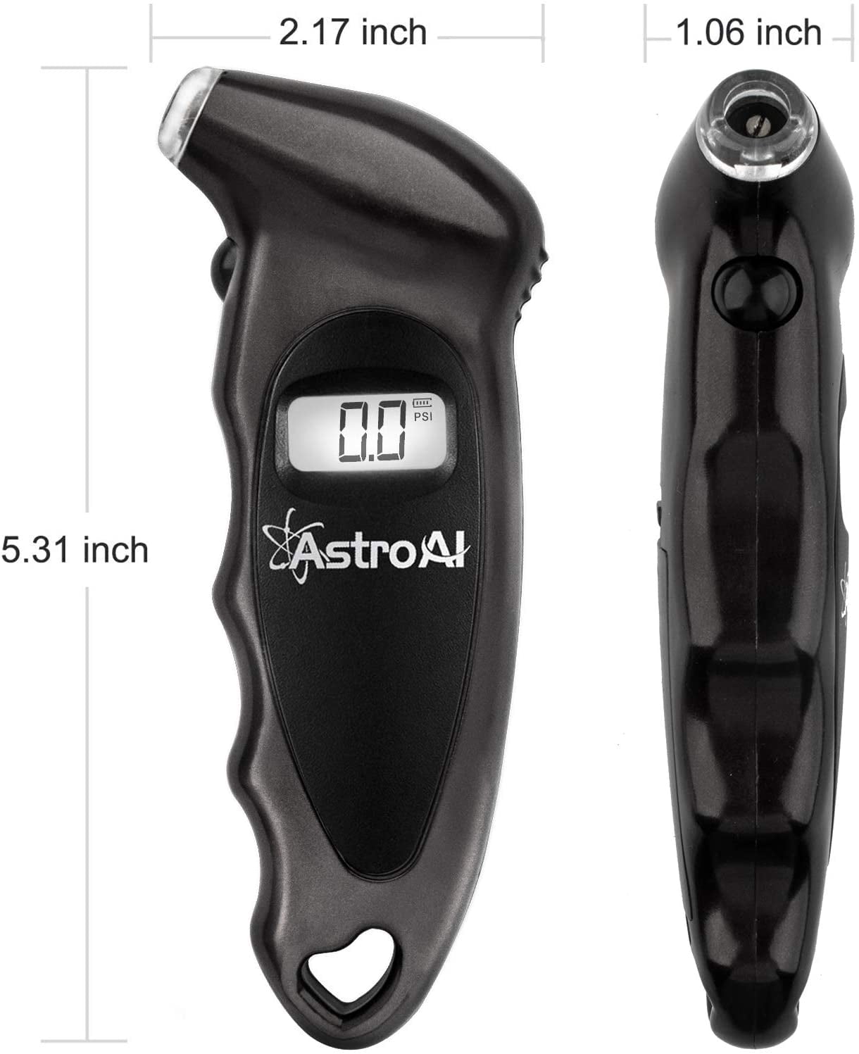 AstroAI Tire Pressure Gauge 150 PSI for Cars, Digital Tester, LCD Display, Black