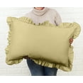 thumbnail image 3 of Vargottam Ruffled Pillow Sham King 36x20 Cotton Frill Pillow Cases Shabby Chic Farmhouse Decor Pillowcase, 3 of 7