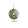 thumbnail image 3 of ToyKingdee Christmas Ball - Ivory Velvet Ornaments- Christmas Tree Decoration Christmas Ball Ornament Suitable for Xmas Ornament, Parties, 3 of 6
