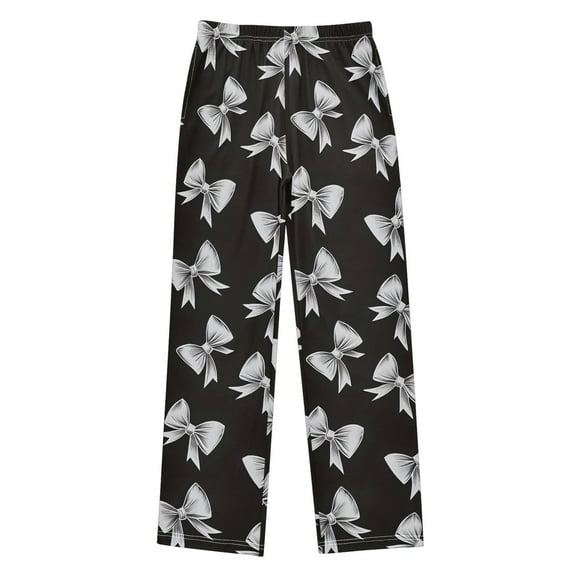 joogoo Bow Pajama Pants Pj Bottoms Sleepwear Lounge L
