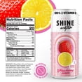 thumbnail image 6 of Shine Water Strawberry Lemon Vitamin D Electrolyte Drinks 12-Pack, Sugar Free Flavored Water with Magnesium, Zinc & Antioxidants, Low Calorie Hydration, 6 of 7