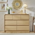 thumbnail image 6 of wow97e Modern 7 Drawers Dresser for Bedroom, Mid Century Chests of Drawers w/Curved Profile Design, 47" Wide, 6 of 7
