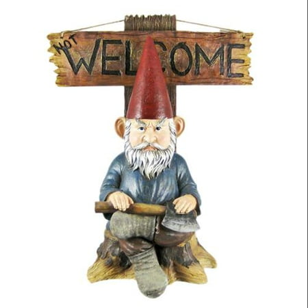 Zeckos Go Away Garden Gnome Un Welcome Statue Zeckos Go Away Garden Gnome Un Welcome