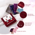 thumbnail image 4 of Bolso de joyería de terciopelo Uxcell con almohadilla de inserción 3.5 x 3.3 pulgadas bolsa de almacenamiento de regalo para joyas suaves, 4 of 7