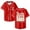 Red, variant on Josiah Queen Dusty Bibles Merch Baseball Jersey Shirt V-Neck Women Men Short Sleeve Streetwear Clothes