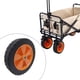 thumbnail image 5 of Rueda de carro plegable,Reemplazo de ruedas de goma para vagones plegables,Carrito de playa plegable grande de 7 pulgadas para trabajo pesado,Cesta plegable para comestibles,para ir de, 5 of 8