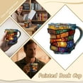 thumbnail image 2 of Basysin 2025 New Painted Book Mug, Colored Glass Book Coffee Mug, Novelty Unique Colorful Acrylic Books Shaped Coffee Cup Gifts for Book Lovers (1PCS), 2 of 8